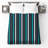 Blue Black Stripes Quilted Bedspread All Sizes-128573861
