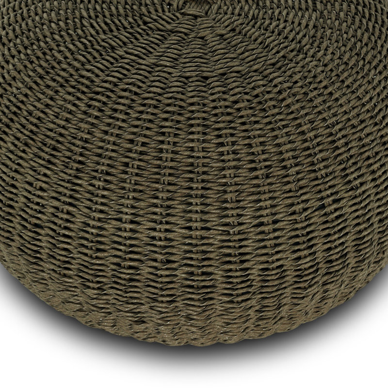 Phoenix Accent Stool, Faux Olive Hyacinth