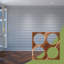 Petits panneaux muraux décoratifs en acrylique Wembley, petit, l 11 3/8 po x H 11 3/8 po x T 1/8 po, miroir bronze-1326667775-1326667770