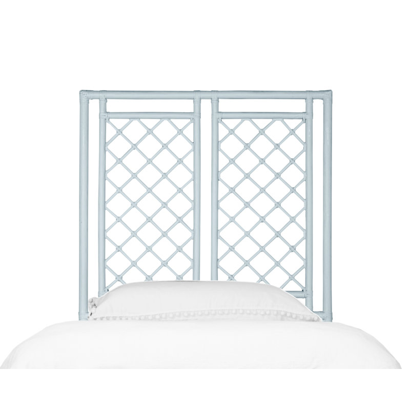 X And Diamond Open-Frame Headboard, Twin, Light Blue