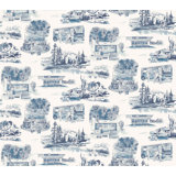 Modern Vista Toile Wallpaper Roll
