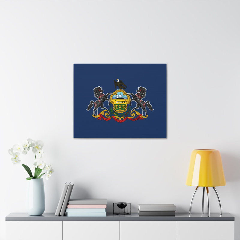 «Pennsylvania State Flag» sur toile, H 24 po x l 30 po