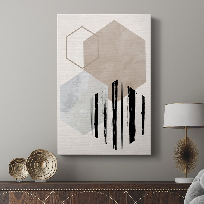 Affichage hexagonal I - galerie sur mesure, H 12 po x l 8 po