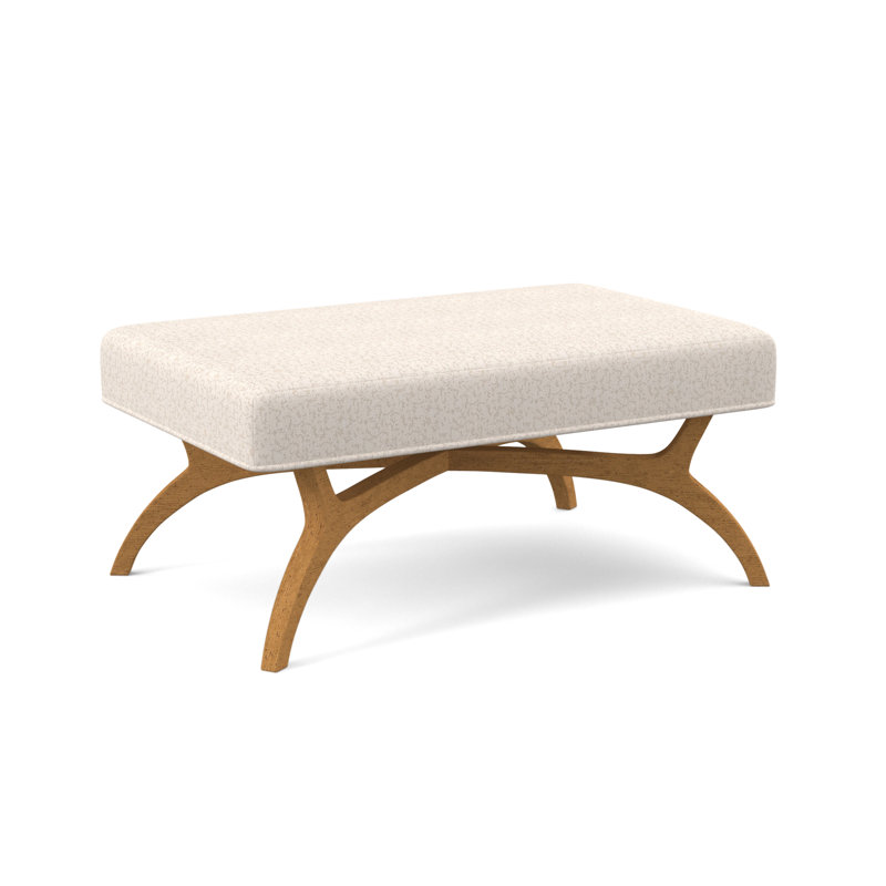 Ansel Upholstered Bench, Amber, Stepping Stones Ivory