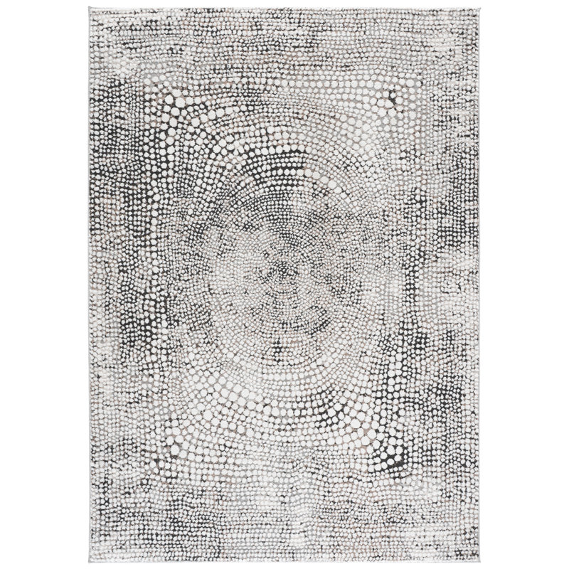 Lunara Power Loom Polyester; Jute/Sisal; Polypropylene Plastic Abstract Indoor Rug, 5'-3" x 7'-6" Rectangle