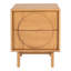 Groove 2 - Drawer Solid Wood Nightstand-729905098