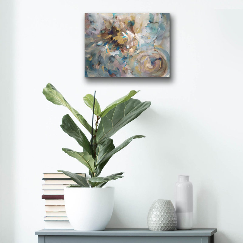 Art mural en verre «Gale» par Danhui Nai, H 12 po x l 16 po x P 0,13 po