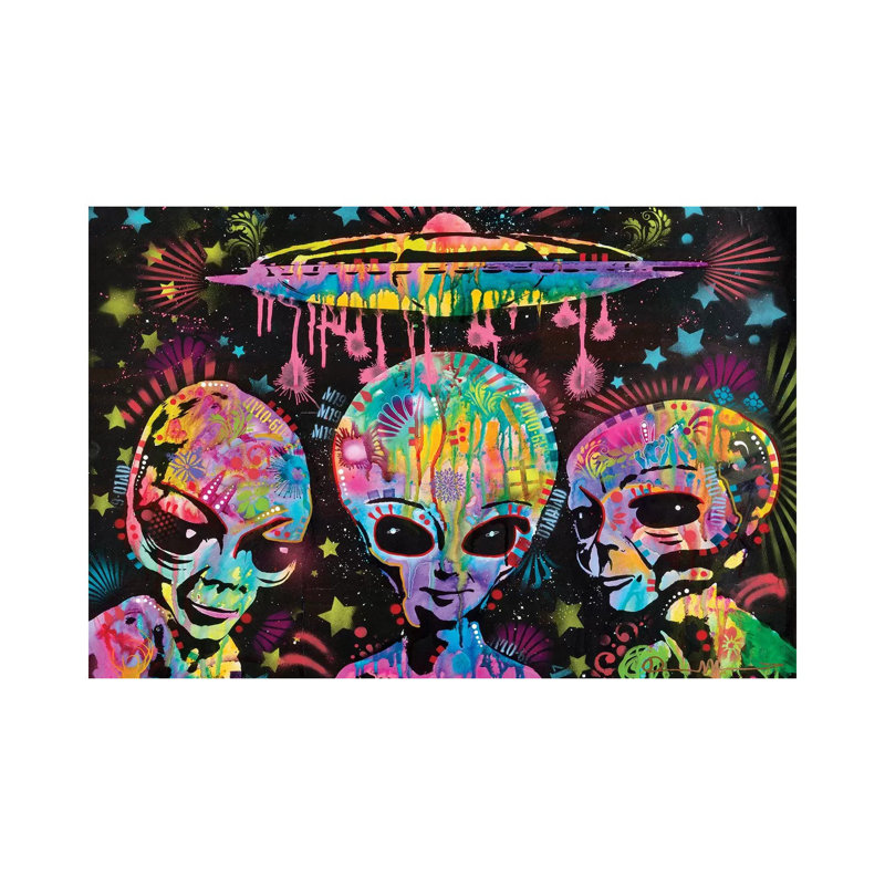 Aliens by Dean Russo - Wrapped Canvas Gallery-Wrapped Canvas Giclée, 20.32 cm H x 30.48 cm W