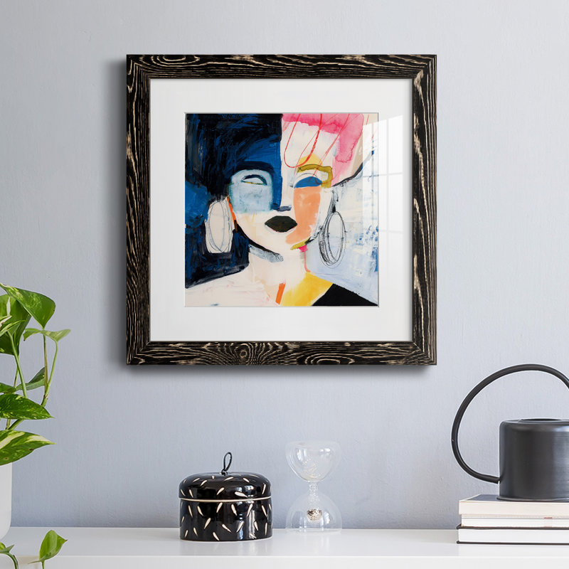 Impression encadrée Sorella I-Premium - prête à être accrochée, H 34,5 po x l 34,5 po x P 1 po, Cadre noir
