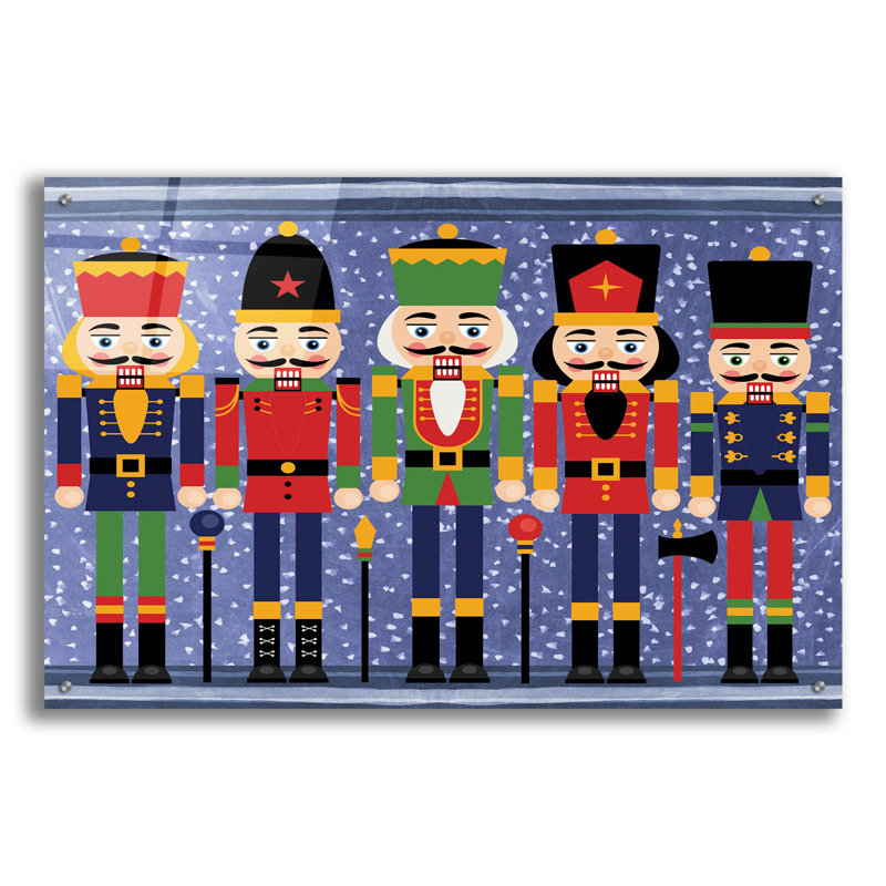 Nutcracker' by Erin Clark Acrylic Glass Wall Art, 24" H x 36" W x 0.2" D