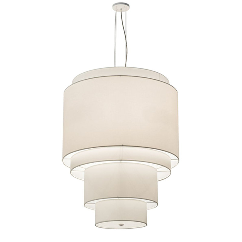 Lustre à niveaux unique et remarquable à 4 lumières Zackrey
