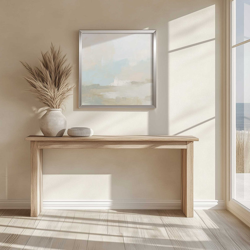 Dawn's Soft Light I Print, Open Corner Framed, Opaque White, 13.5" H x 13.5" W