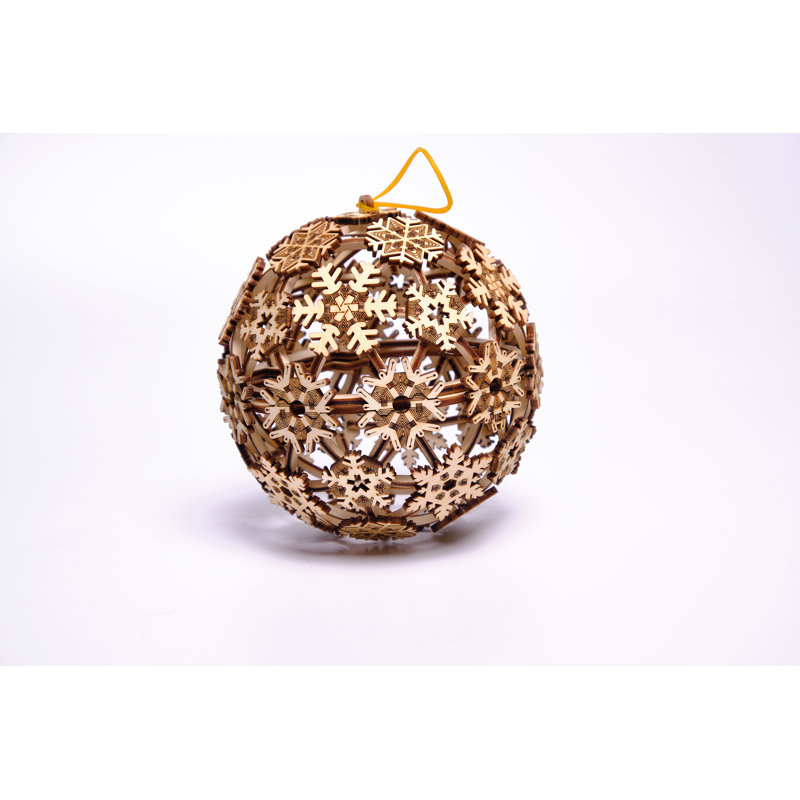 Trick en bois boule de Noël