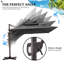 Parasol carré en porte-à-faux 128 po avec base Easy-Move | Mobilité d'une personne-1798685790
