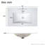 Meuble-lavabo de 30 pouces avec lavabo simple, grand espace de rangement-116859022