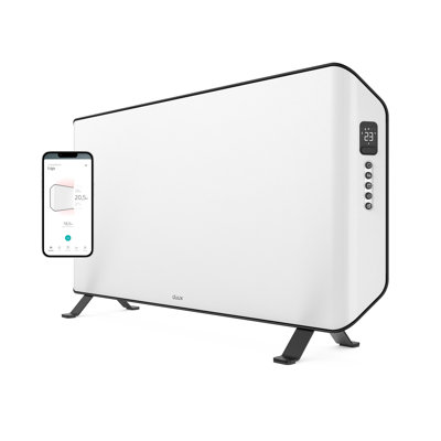 Duux 1000W 3.4 BTU Electric Space Heater with Adjustable Thermostat and with Digital Display