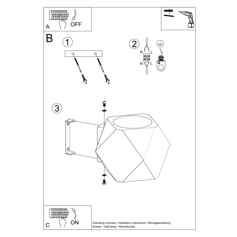 Alimatou Solid Wood Flush Mounted Sconce