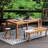 Hille Solid Wood Teak Outdoor Bench
