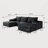 Modern Minimalist Upholstered Boneless Cloud Sectional Sofa Couches for Living Room, Deep Seat Corner Couch, No Assembly Required-429818159-429818152-429818155