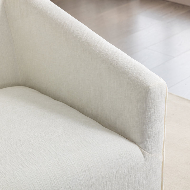 Fauteuil demi-tonneau Modern, Blanc