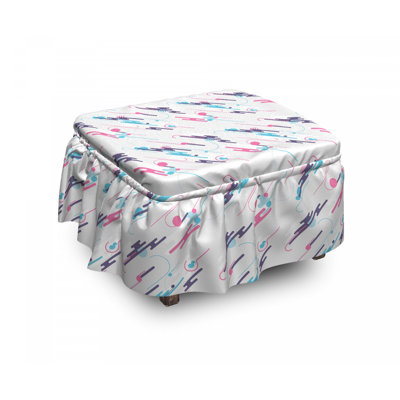Box Cushion Ottoman Slipcover