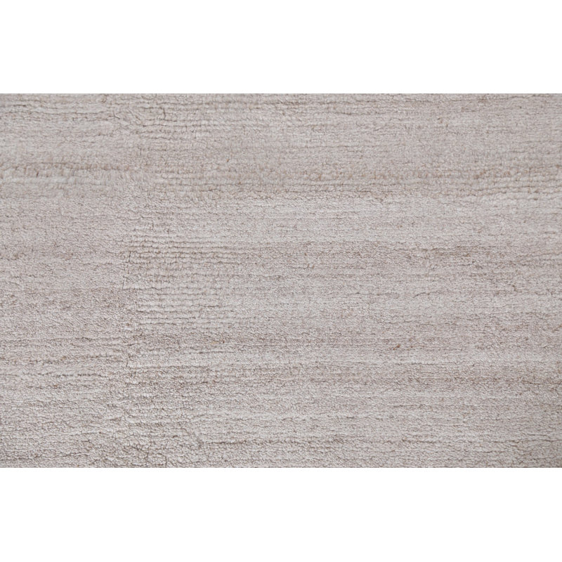 One-of-a-Kind 4'8" X 6'5" New Age Wool Area Rug in Grey
