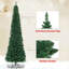 Arbre de Noël mince imitant un pin vert de 8 pi Pencil Décor