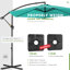Parasol en porte-à-faux 120 po Ersheen-774912141