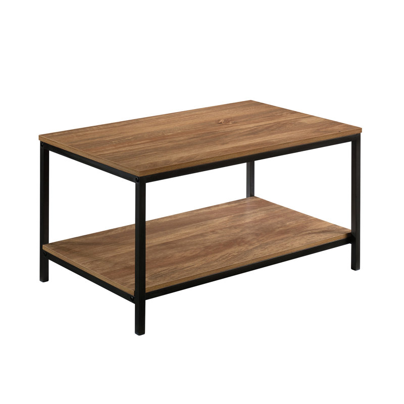 Table basse à 4 pieds avec rangement Hanni, Brun