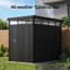 Outdoor Metal Garden Storage Shed