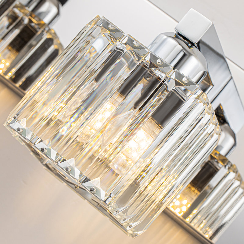 Éclairage pour meuble-lavabo à intensité variable Paislyn, Chrome, 5
