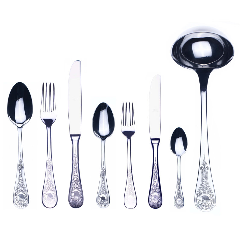 Flatware Set - 39 Pieces - Gold, Silver