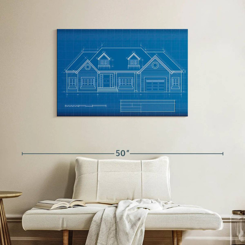 Lilie Dream Home Blueprint, H 26 po x l 39 po