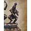 Shiva et Parvati Sculpture, peinture à l'huile - Huile sur toile par Malhar Ambulgekar, Couple de divinités indiennes, art mural pour décor de temple