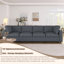 Canapé modulaire de 113 po non rembourré - Rangement, chargement et Bluetooth-2023966803
