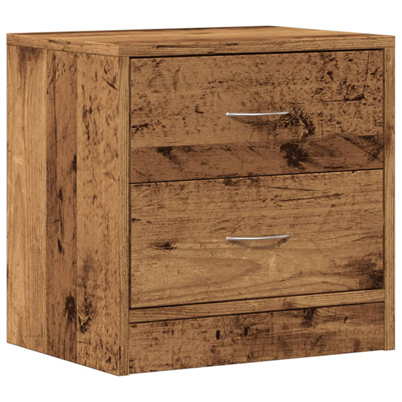 Emlyn 40cm W Manufactured Wood Bedside Table, Old Wood