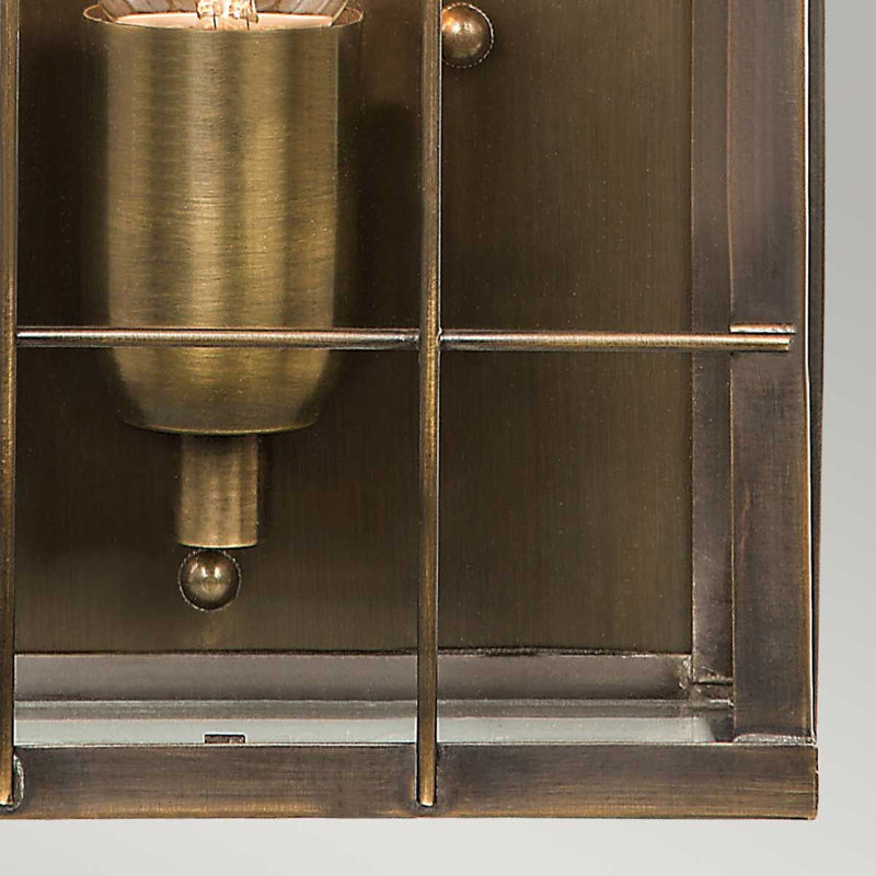 Weybridge 46.5cm H Outdoor Wall Lantern, Solid Brass