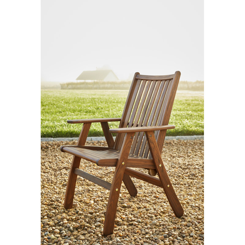 Classic Ipe Solid Wood Patio Dining Armchair Governor