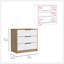Commode 3 tiroirs Kaia, plateau supérieur-129307403