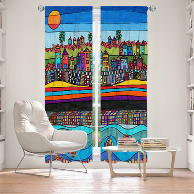 Paire de rideaux obscurcissant avec passe-tringle Delaughter Room