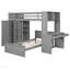 Lit mezzanine simple avec lit autonome, tablettes, bureau et garde-robe gris-479248881-479248880