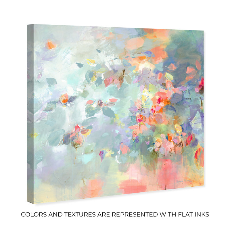 " Michaela Nessim Midsummer Crown Florals " Painting Print, Wrapped Canvas, 30" H x 30" W, No Frame