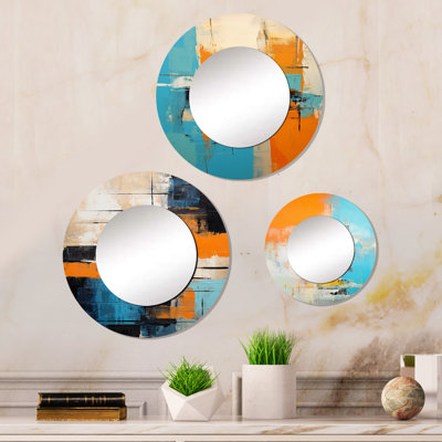 Elline Metal Round Mirror