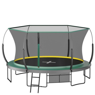 YC 14FT Springfree No Gap Trampoline- Green