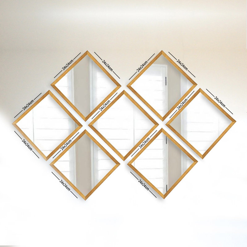 Munden Flat Wall Mirror, Gold