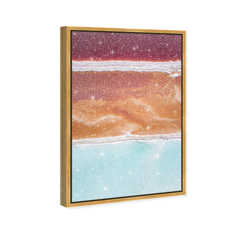 Surreal Coast Print by Oliver Gal, 31"H x 46"W, Gold Floater Frame