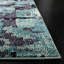 Tapis abstrait bleu clair / multicolore Hertzler-305417881