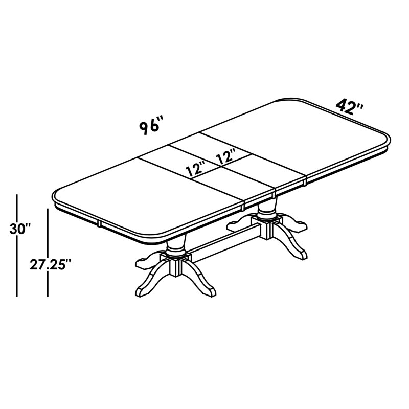 Bassett Extendable Solid Wood Dining Table