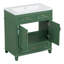 Meuble-lavabo simple 30 po avec plateau en résine Chass