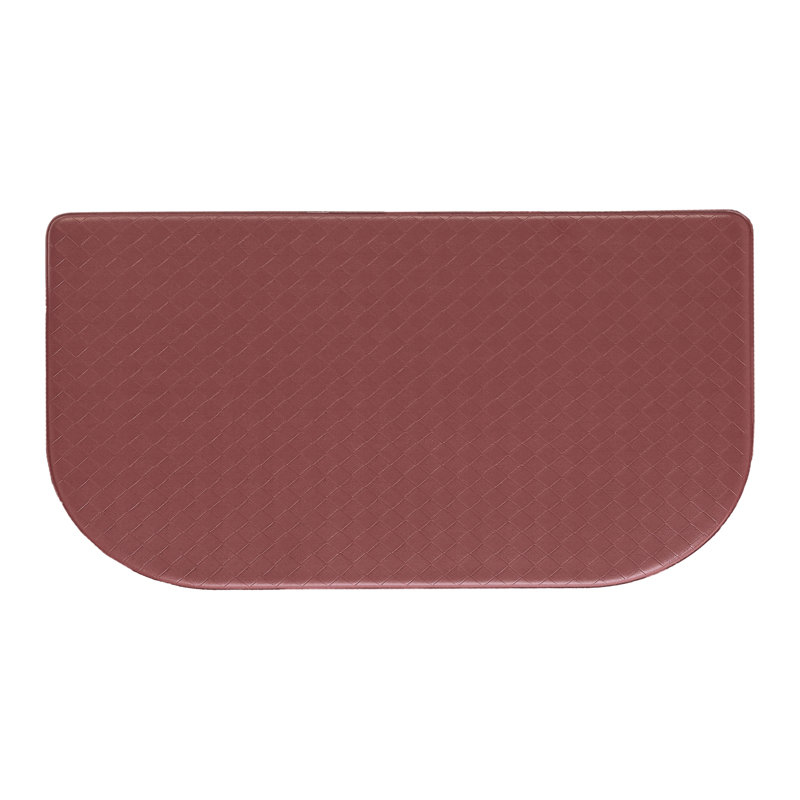 Soothing Comfort Standing Anti-fatigue Mats, Red, Semi-Circle 1' 6" x 5'